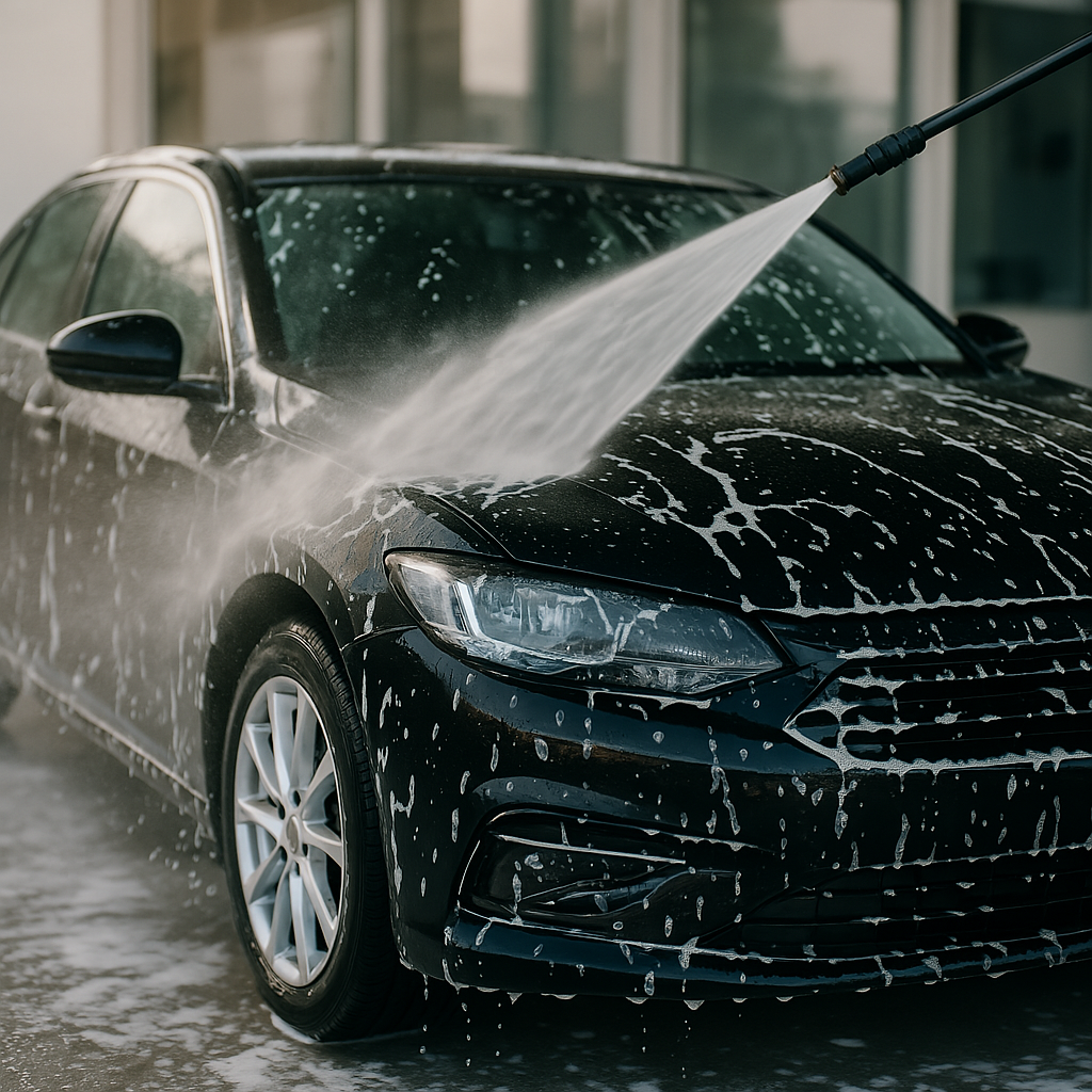 Car getting Exterior Wash