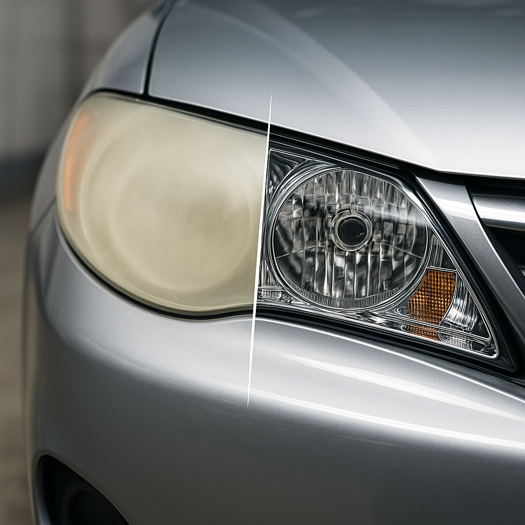 headlights getting restored